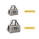 Soft Sided Foldable Pet Carrier Bag With Shoulder Strap & Mat